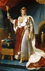 İmparator Napoléon I Bonaparte'ın 1769-1821'deki Taç Giydirme Elbiselerinde Portresi
