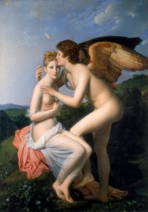 Aşk tanrısının ilk öpücüğünü alan Psyche, 1798 by Francois Pascal Simon Gerard