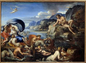 Acis ve Galatee Perisi Galatee ve Acis, cennet gibi aşklarını kıskanan Cyclops Polypheme tarafından gözlenir. Ovid