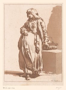Bir sepet ile çiftçi kadın by Francois Philippe Charpentier