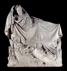 İmparator Napolyon I (1769-1821) ölümsüzlüğe uyanıyor. Alçı üzerine heykel Francois Rude (1784-1855) 1842 Paris, musee d