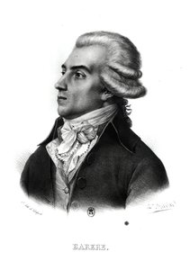 Bertrand Barere de Vieuzac (1755-1841) (gravür) (bw fotoğraf)