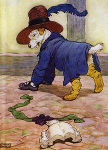 Yaşlı Anne Hubbard için çizim (renkli taş) by Frank Adams