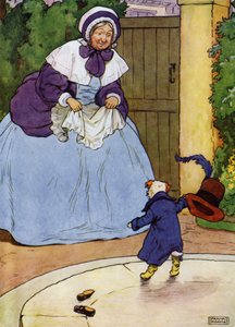 Yaşlı Anne Hubbard için çizim (renkli taş) by Frank Adams