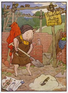 Üç Küçük Domuz için İllüstrasyon by Frank Adams