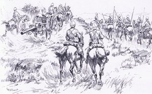 Bergendal üzerinde ilerleyen Bullers süvari ve topçu, Pretoria Sonrası: Gerilla Savaşı, 1902