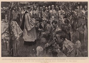 Savaşın arifesinde, Veldt'teki Komünyon Kutlaması by Frank Craig
