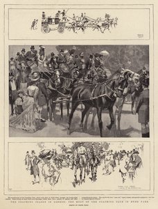 Londra'daki Koçluk Sezonu, Hyde Park'taki Koçluk Kulübü'nün buluşması by Frank Craig