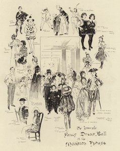 Köşkteki Çocuk Süslü Elbise Balosu by Frank Craig