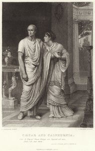 Caesar ve Calpurnia, Julius Caesar, II. Perde, II. Sahne by Frank Dicksee