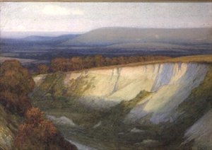 Taş Ocağına Düşen Akşam Işığı by Frank Dicksee