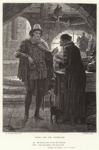 Romeo and the Apothecary, Romeo and Juliet, Act V, Scene I 