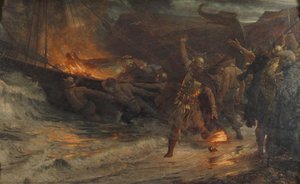 Bir Viking'in Cenazesi by Frank Dicksee