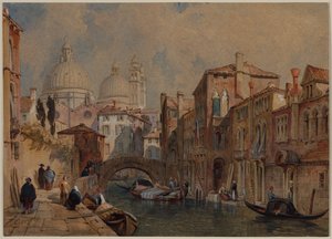 Venedik'in Görünümü: Santa Maria della Salute Kubbesi Da Mula Sarayı'nın Arkasından Doğuya Bakıyor