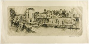 San Trovasso Kanalı by Frank Duveneck