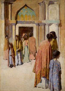 Merdivenlerin yanındaki kadınlar hayır. ben, n.d. by Frank Edwin Scott
