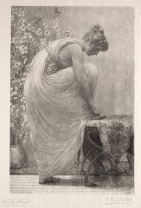 Sandaletin Bağlanması, 1886. by Frank French
