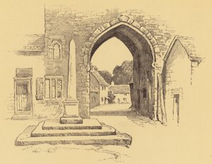 Cartmel, Manastır Kapısı (lito) by Frank Greenwood