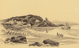Alçak Gelgitte Eski Heysham (lito) by Frank Greenwood