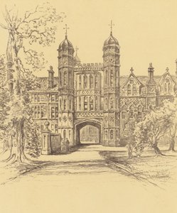 Rossall Okulu (lito) by Frank Greenwood