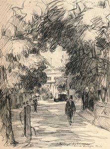 Ön Catela restoranı, Bois de Boulogne, 1915
