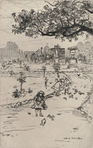 Tuileries Bahçeleri, 1915 by Frank Milton Armington