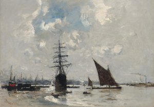 Thames üzerindeki gemiler
