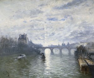 Seine Nehri üzerindeki Paris Royale, 1895