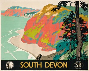 Güney Devon reklam afişi by Frank Newbould