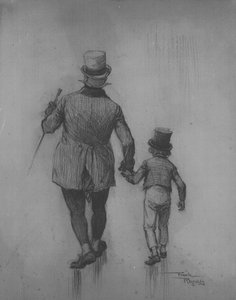 David Copperfield ve Bay Micawber by Frank Reynolds
