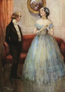 The Eldest Miss Larkins (renkli taş baskı) by Frank Reynolds