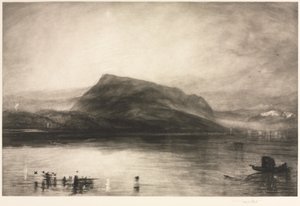 Şafakta Rigi Dağı, 1910.