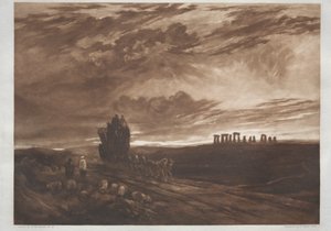 Daybreak'te Stonehenge by Frank Short