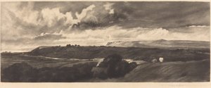 Yorkshire Yolu by Frank Short, after Peter De Wint