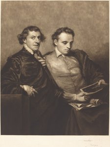 İki Beyefendinin Portresi by Frank Short, after Sir Joshua Reynolds