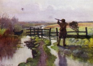Norfolk Broads: Bataklıklarda Bir Ekim Sabahı by Frank Southgate