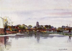 Norfolk Broads: Beccles (renkli taş) by Frank Southgate