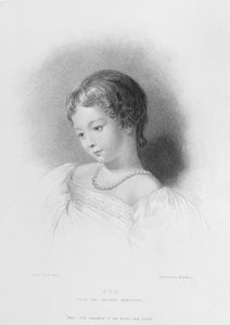 W. H. Mote (fl.1842-64) tarafından oyulmuş Augusta Ada Byron (1815-52) portresi