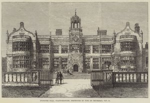 Ingestre Hall, Staffordshire, 12 Ekim Perşembe günü Yangın tarafından yok edildi by Frank Watkins