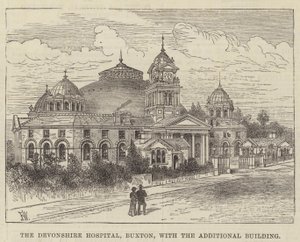 Ek Bina ile Devonshire Hastanesi, Buxton, by Frank Watkins