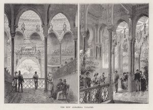 Yeni Alhambra Tiyatrosu (gravür) by Frank Watkins