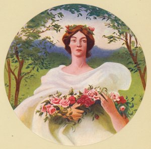 Dört Mevsim: Yaz (renkli taş baskı) by Frank Weston Benson