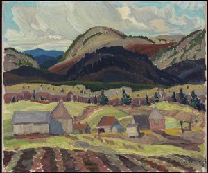 Çiftlik Binaları, La Cloche, 1932 (lamine karton üzerine yağlı boya)