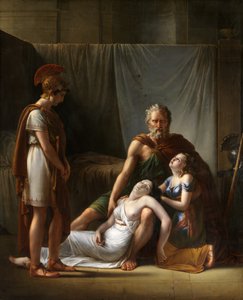 Belisarius'un Karısının Ölümü (tuval üzerine yağlıboya) by François Joseph Kinsoen