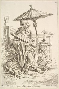 Başka bir Çinli Müzisyen, 1738-45. by François Boucher