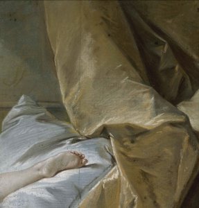 Sarışın Odalisque için ayak çalışması, yaklaşık 1751. by François Boucher