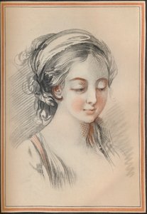 Bir Kızın Başı, c1746 by François Boucher