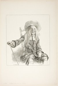 Sandalyede Oturan Adam by François Boucher