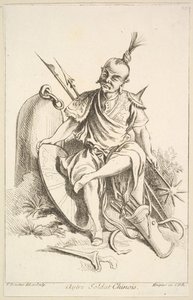 Diğer Çinli Asker, 1738-45. by François Boucher