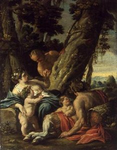 Satyr ve Perisi, 18. yüzyıl by François Boucher